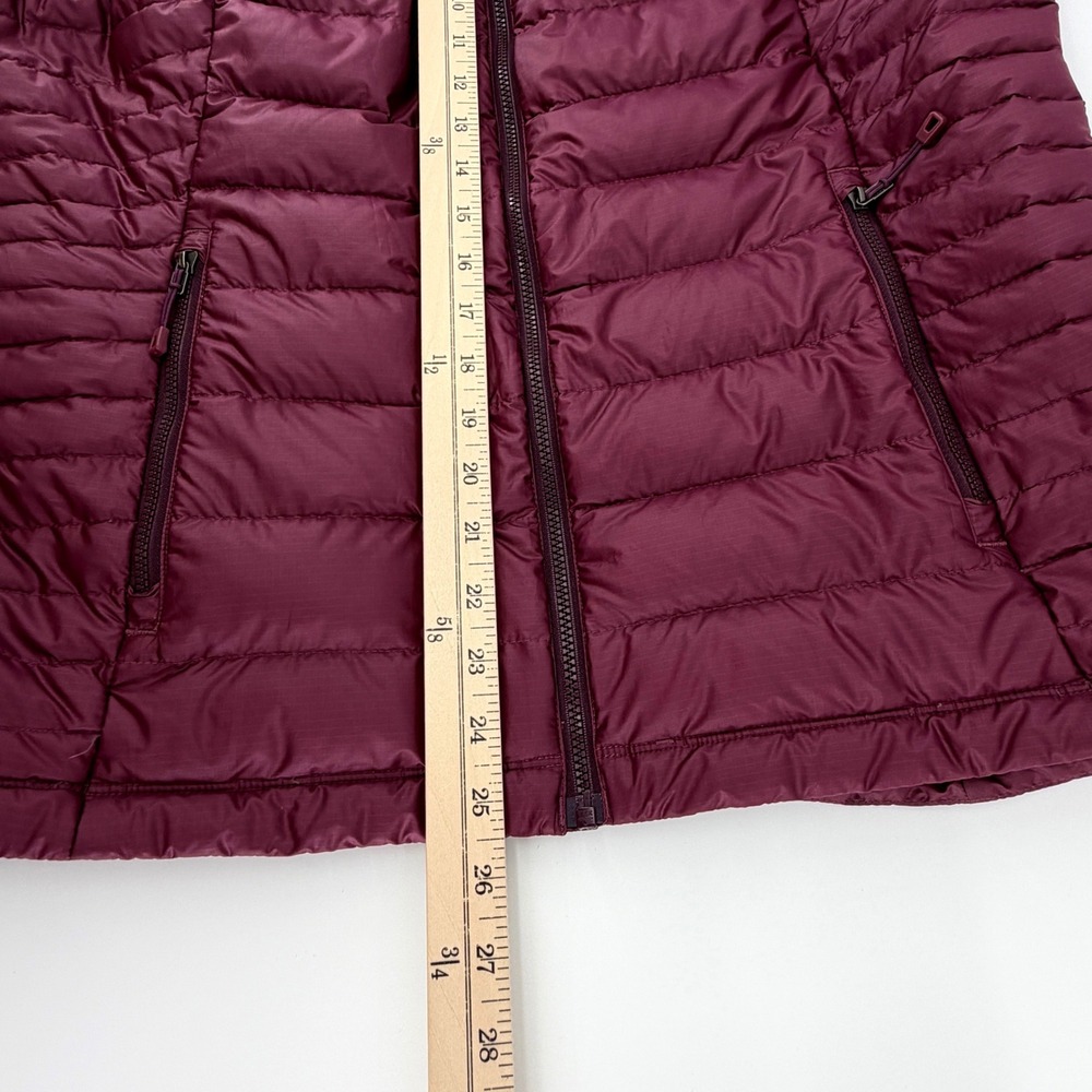 Patagonia Down Filled Puffy Vest Womens L Burgundy Excellent Quilted Ripstop - Picture 11 of 11
